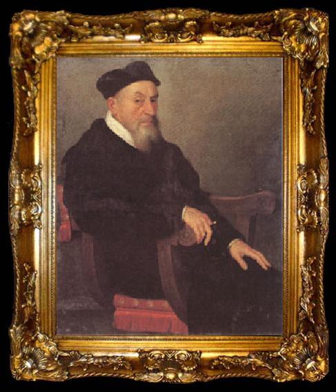 framed  Giambattista Moroni Portrait of an Ecclesiastic (mk05, ta009-2